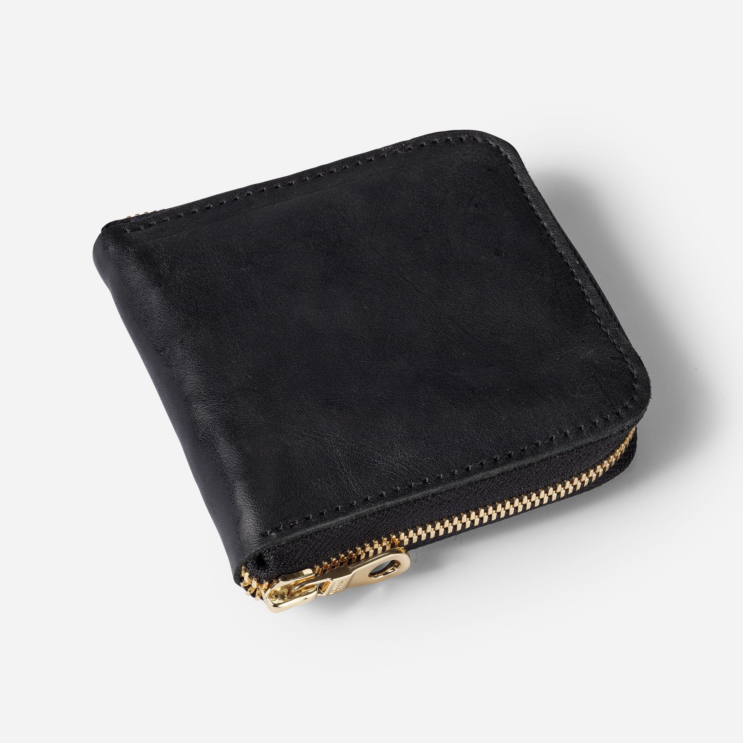 Meskel Square Zip Leather Wallet - Black – Parker Clay