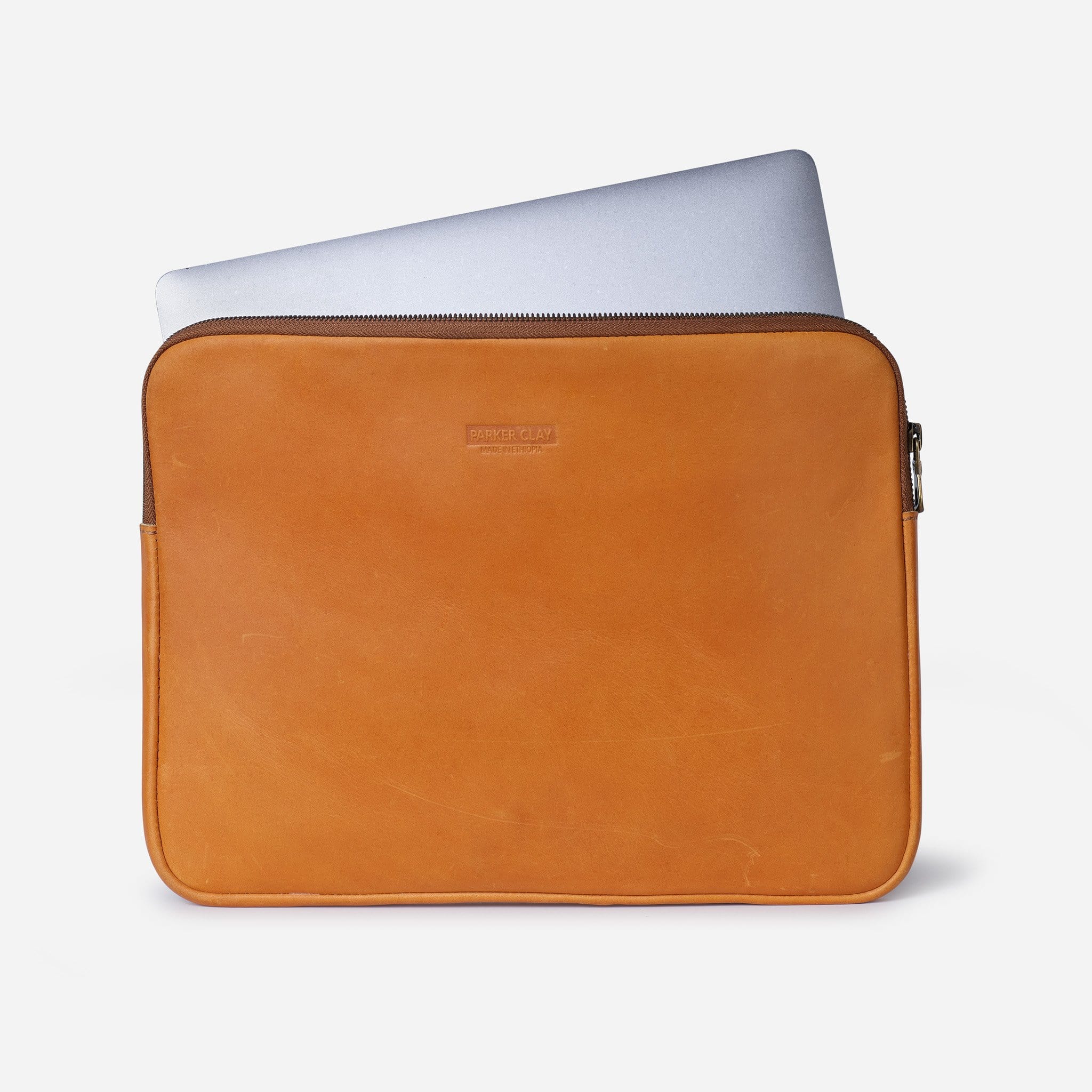 Premium Full-Grain Leather / Sira Leather Laptop Sleeve / 15