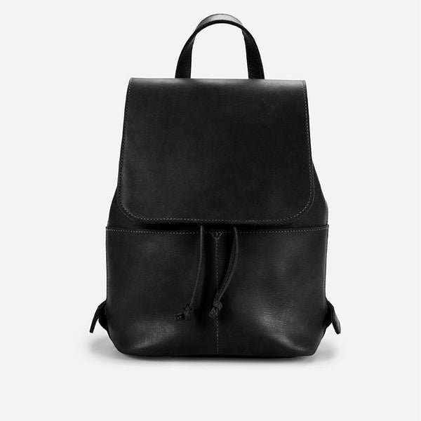 Abby Leather Drawstring Backpack