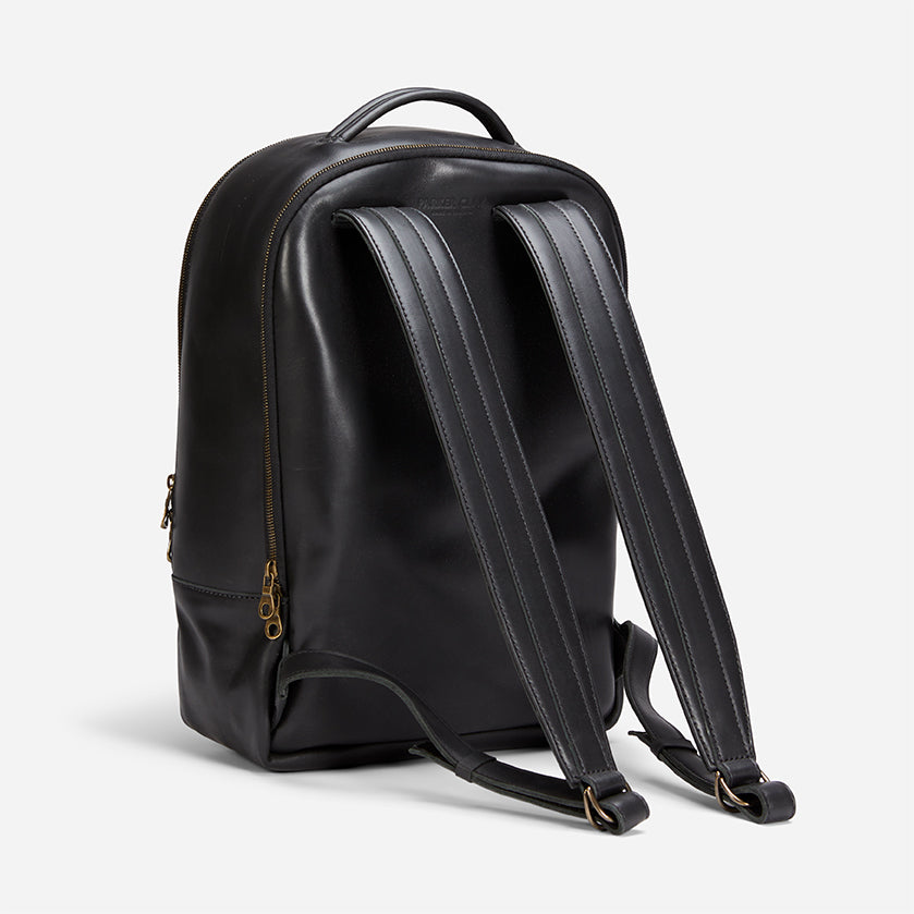 all leather backpacks Atlas Full-Grain Leather Backpack – Black, Handcrafted in Ethiopia
