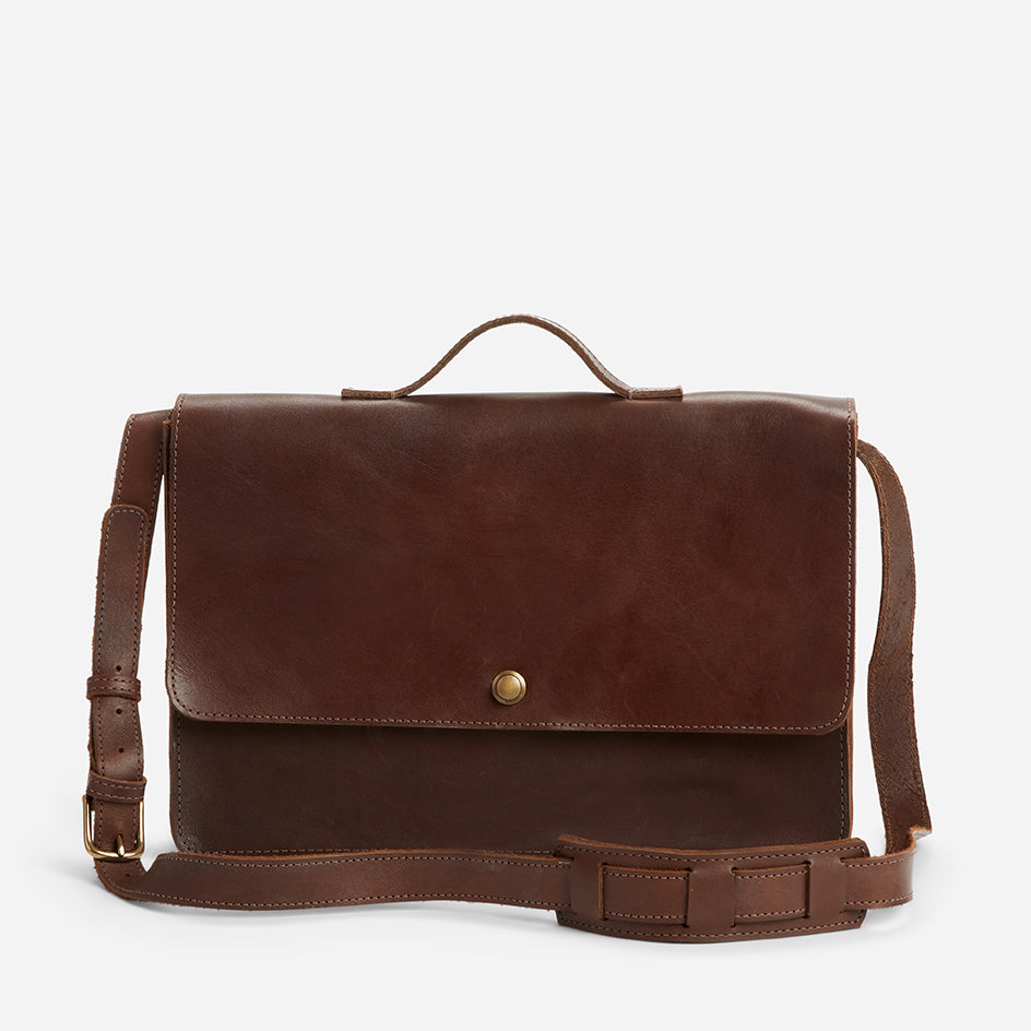 Austin Leather Messenger Bag – Parker Clay