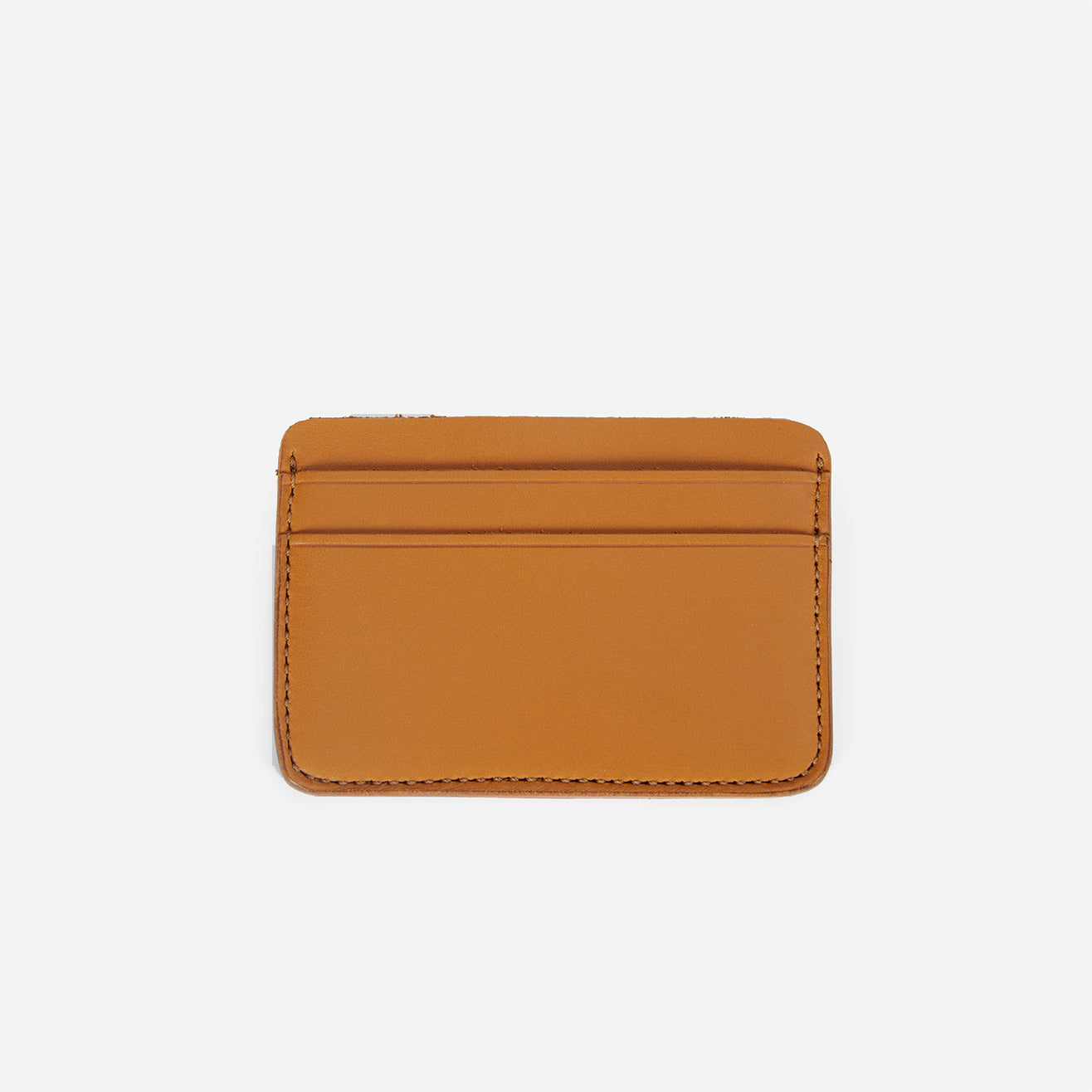 Clayton Leather Card Wallet - Rust Brown