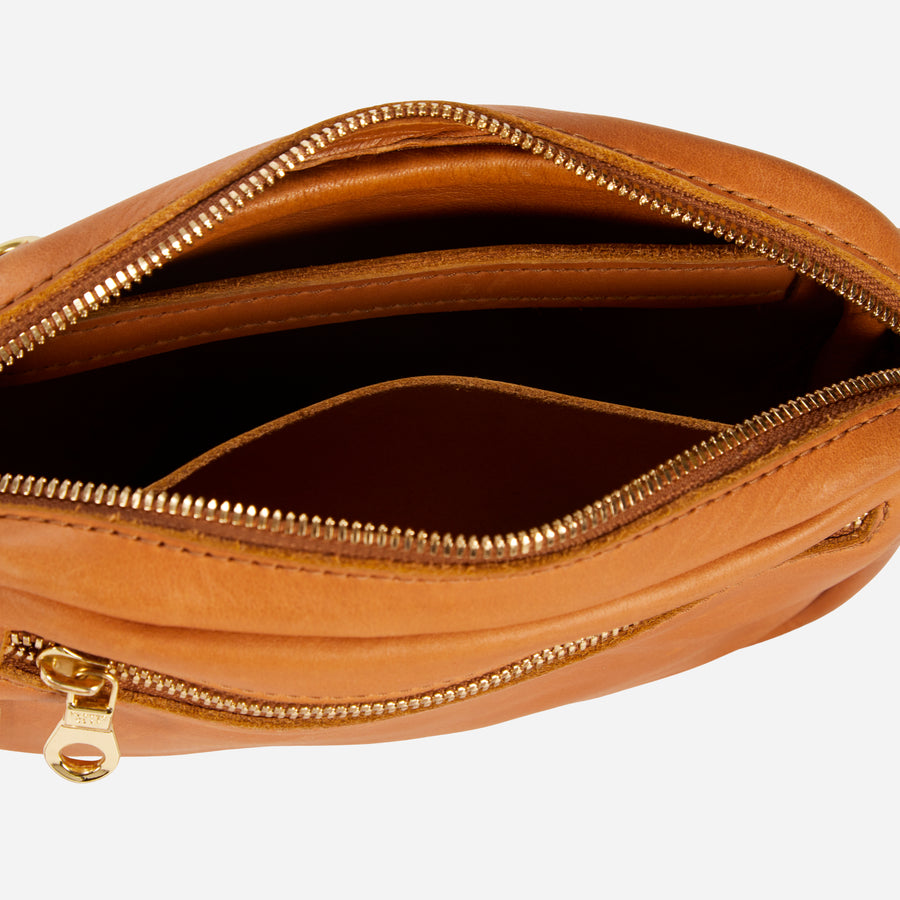 Ethically Crafted Sustainable Leather / Shoulder Strap for Handbags / Rust Brown / Genuine Full Grain Leather / Parker Clay