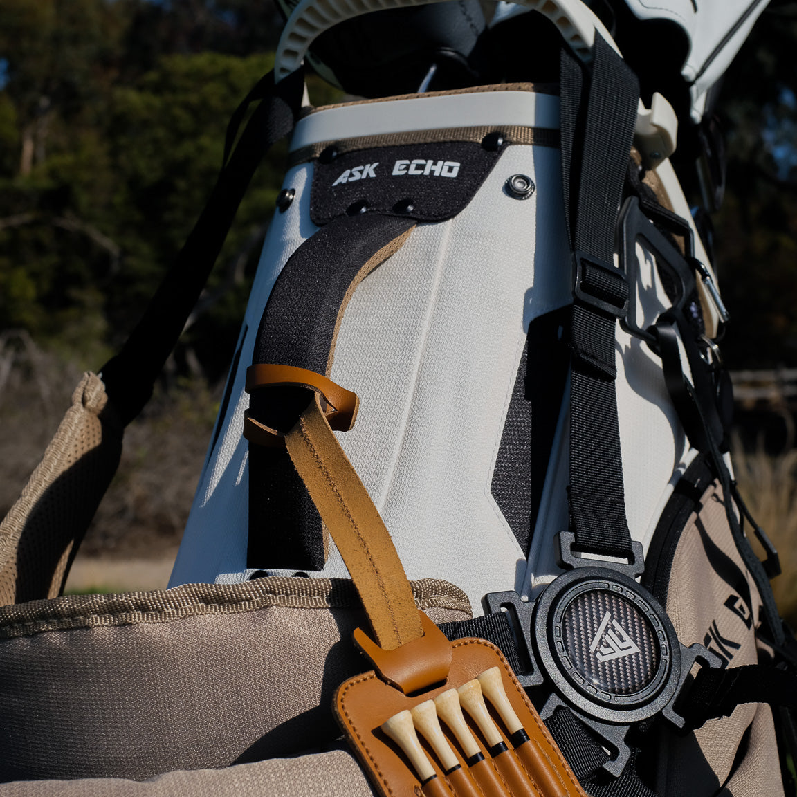 Golf Tee Tag Leather Bag Straps