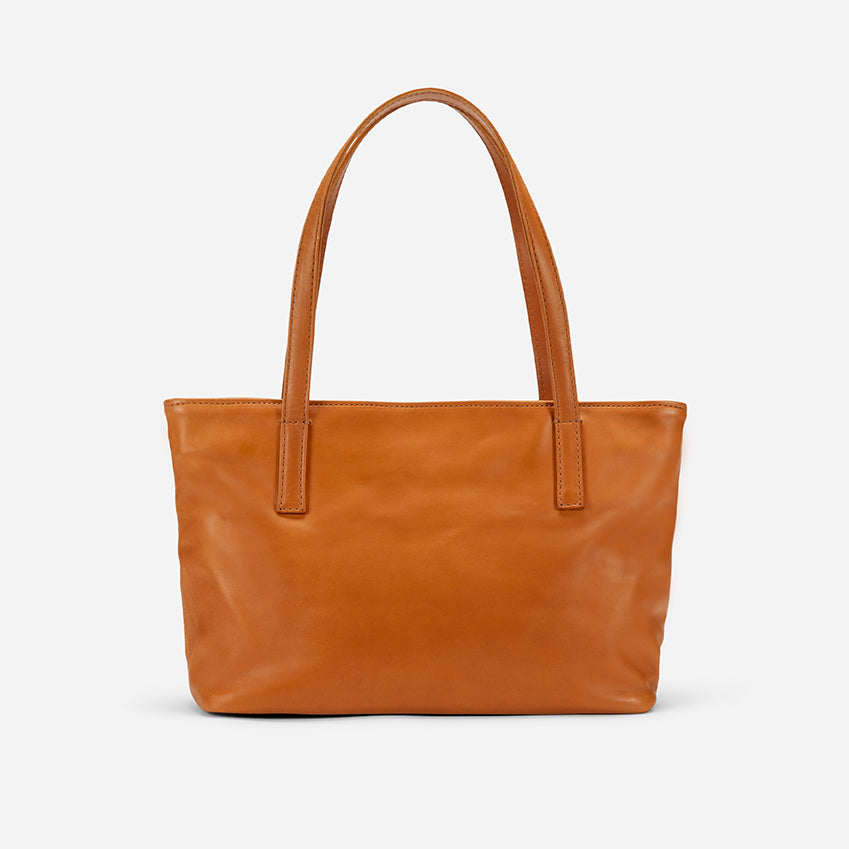Eden Carryall Crossbody Office Tote Bag - Rust Brown