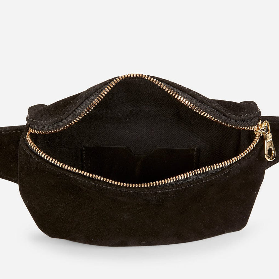 Suede Belt Bag Suede Black Belt Bag Fanny Pack Crossbody 