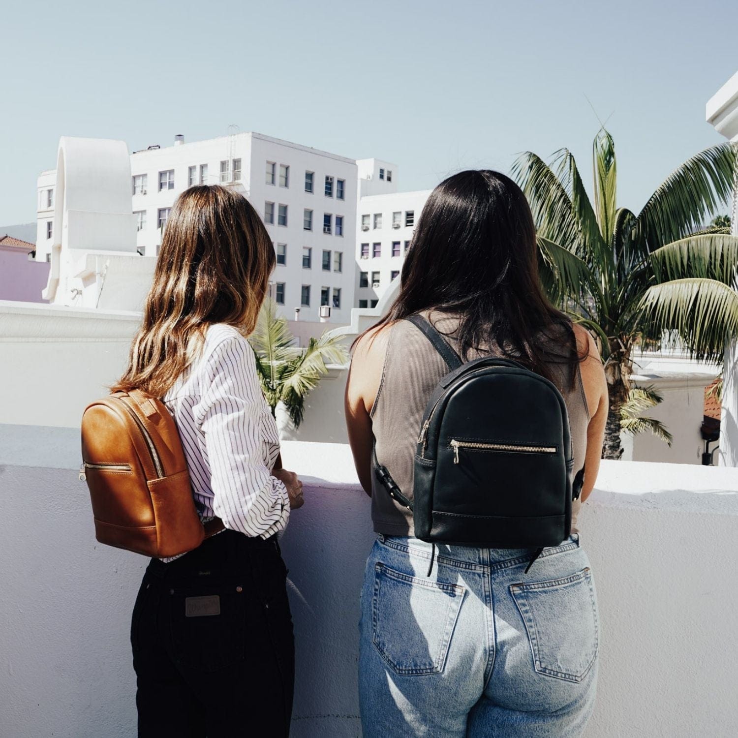 Ella Full-Grain Leather Mini Backpack