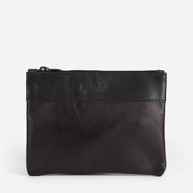 Gigi Zip Pouch - Black/Black