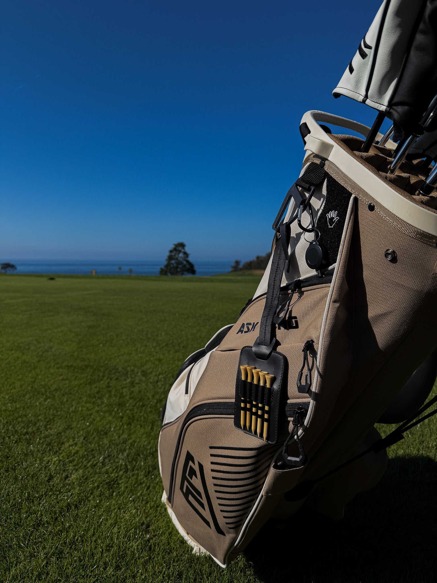 Golf Tee Tag Leather Bag Straps