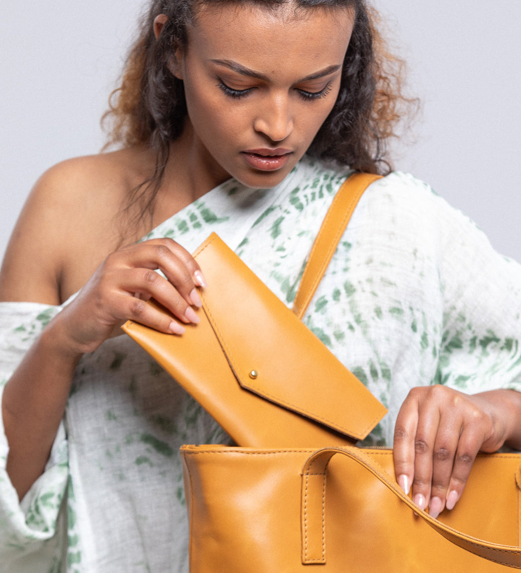 Abeba Leather Envelope Wallets