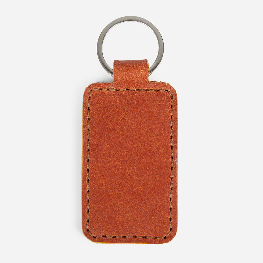 Jalin Leather Keychain Accessories Rust Brown  