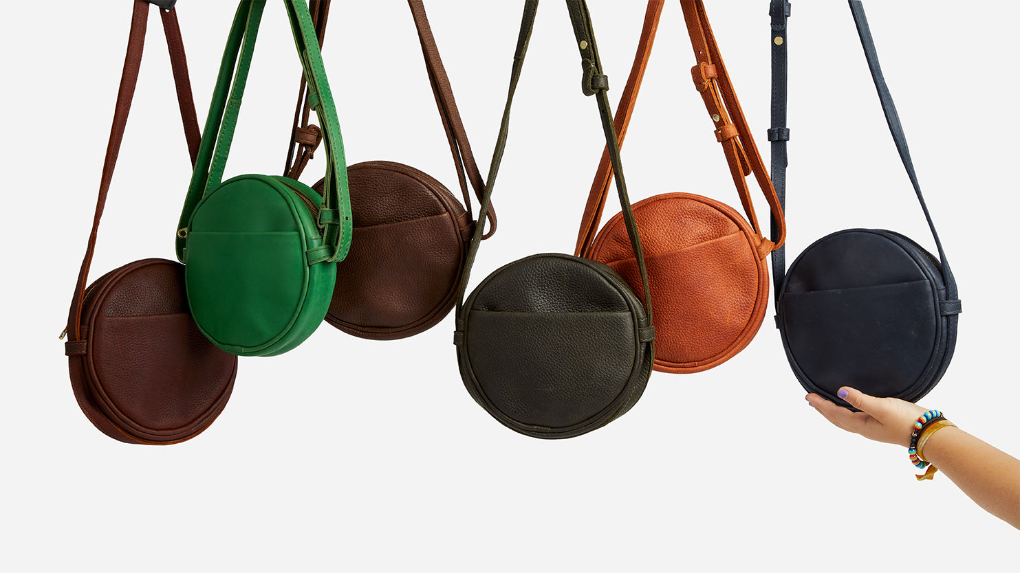 Kyah Crossbody Circle Bag Sling & Crossbody Bags   