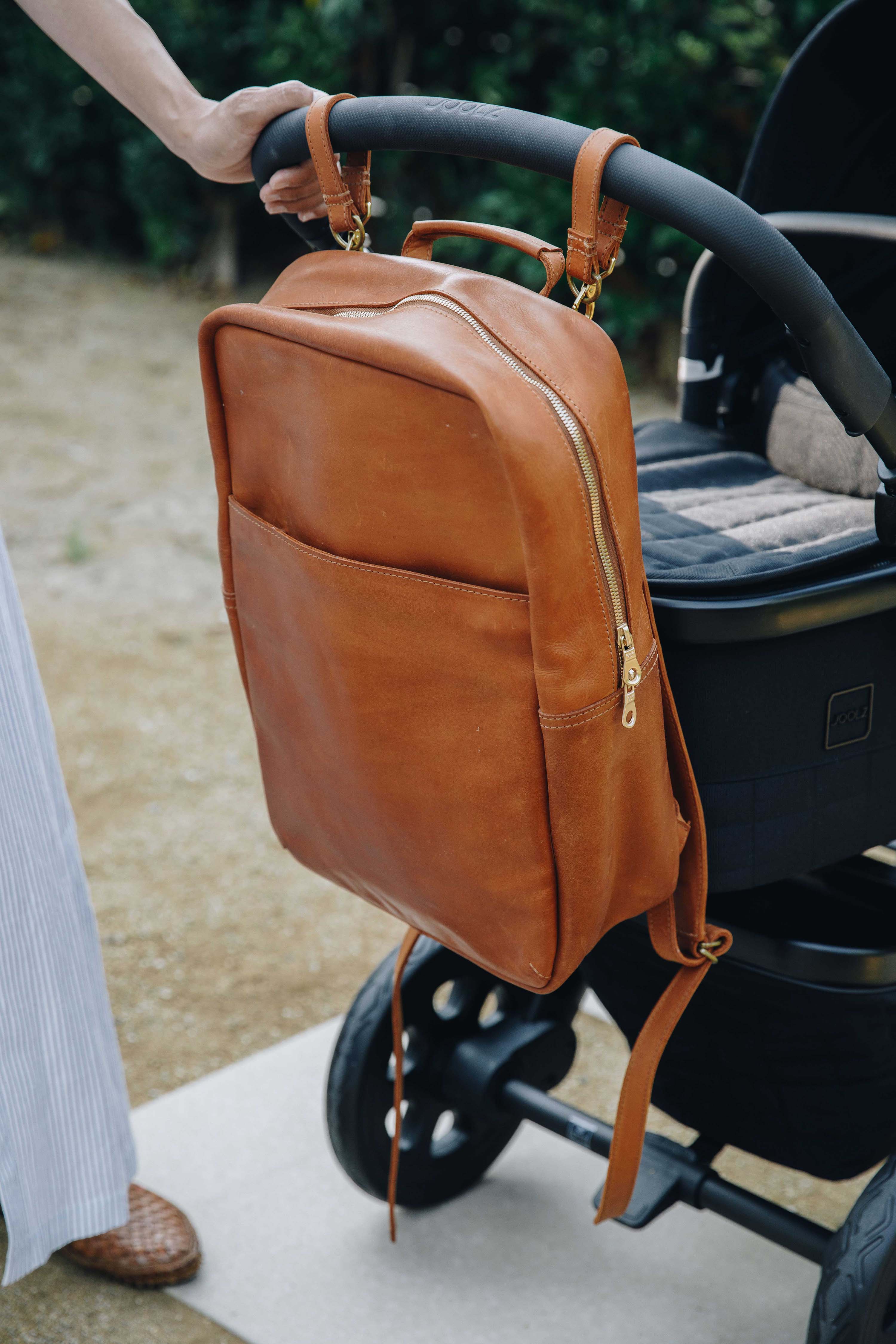 baby diaper backpack leather bag "Carina" made of at Gusti-Leder.de Gusti Leder theres space for your laptop or tablet up to 15.6 The Everyday Diaper Backpack in