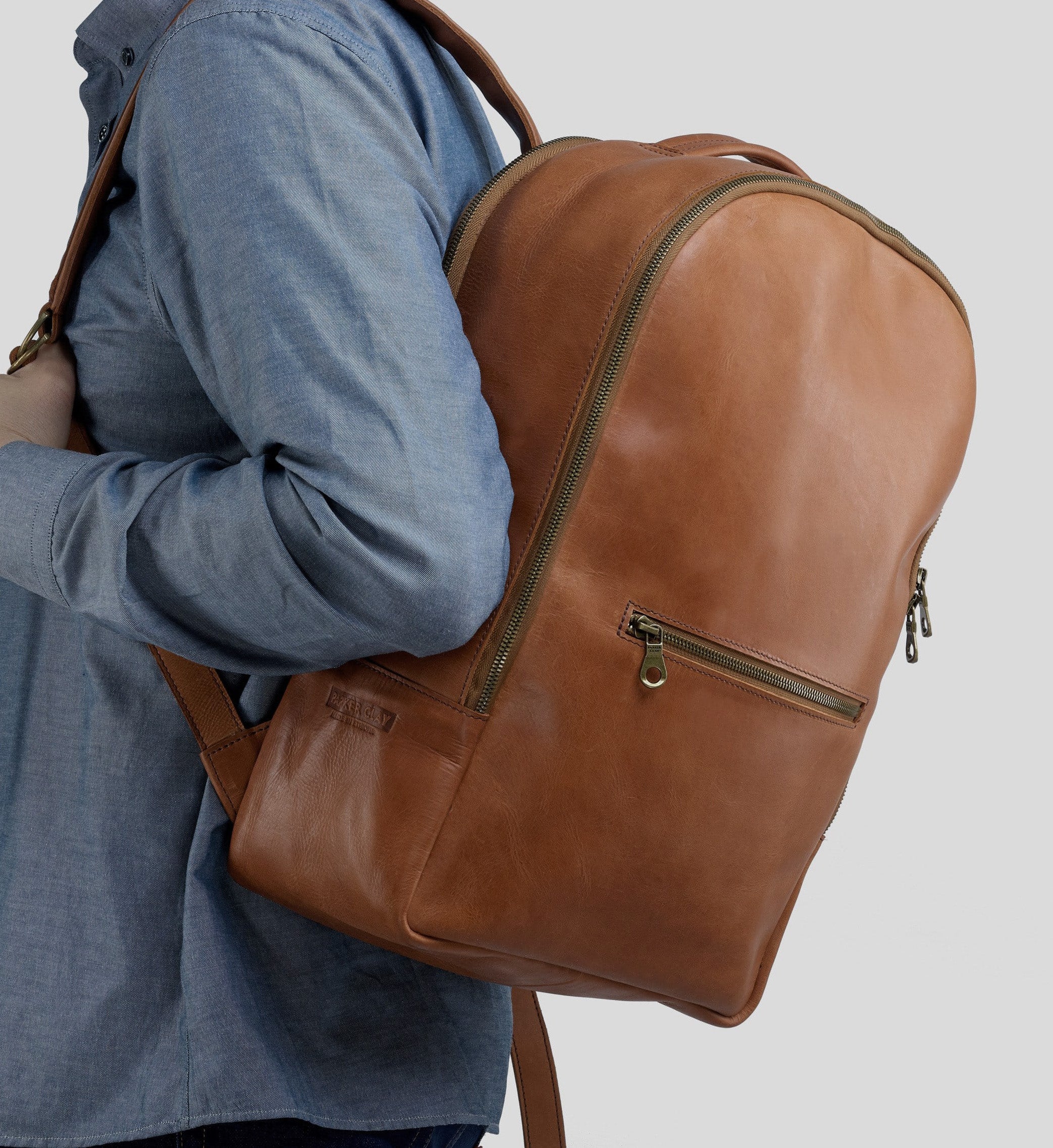 Atlas Full-Grain Leather Backpack – Parker Clay Flagship, Handcrafted in Ethiopia
