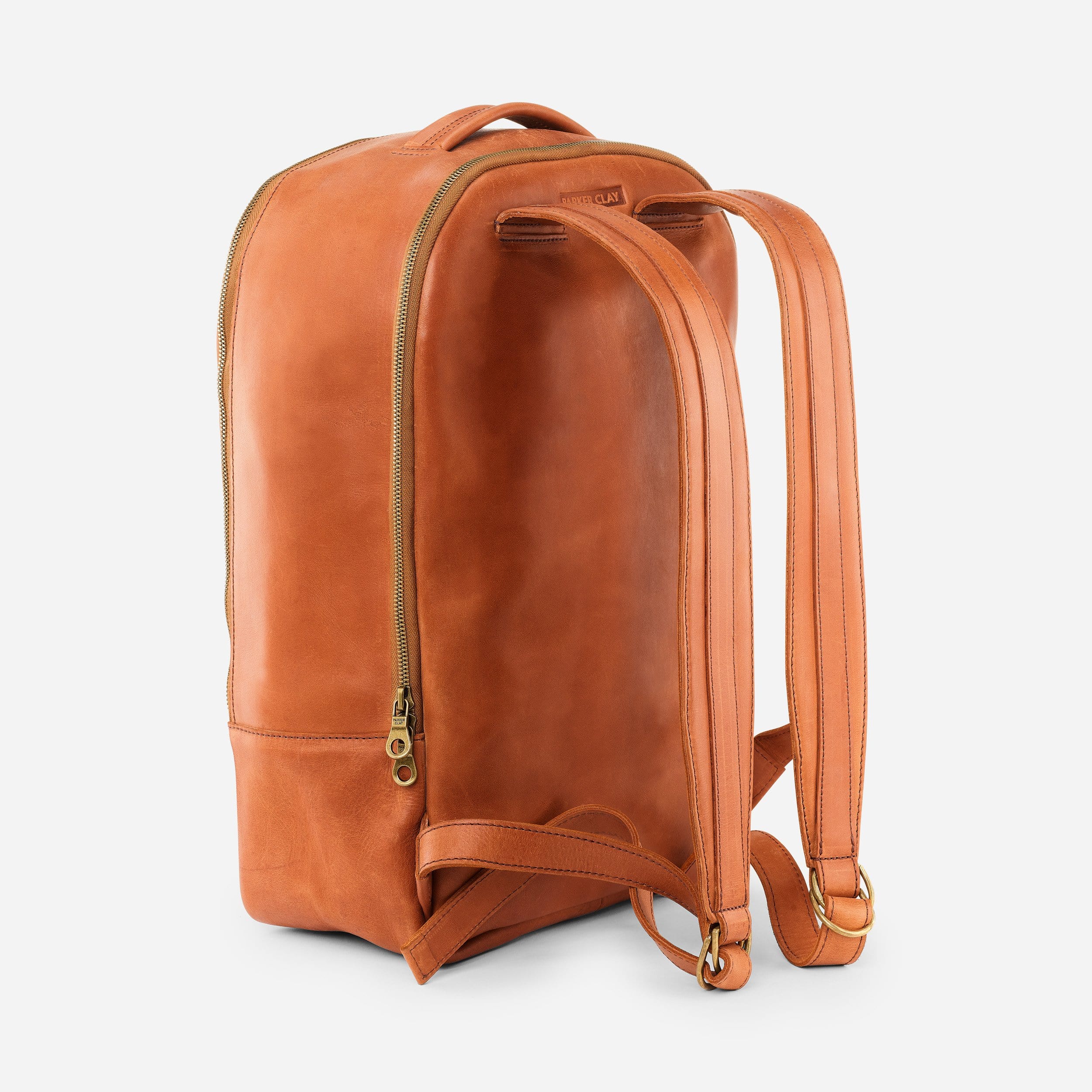 Parker Clay Brown LA28 Atlas Leather Backpack Parker Clay Brown LA28 Atlas Leather Backpack
