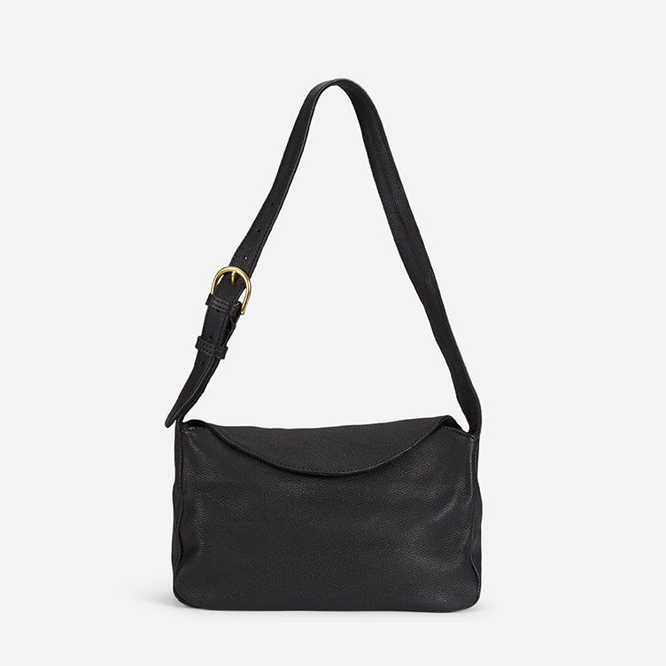 Saba Folded Shoulder Bag Sling & Crossbody Bags Black  