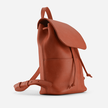 Abby Leather Drawstring Backpack Parker Clay