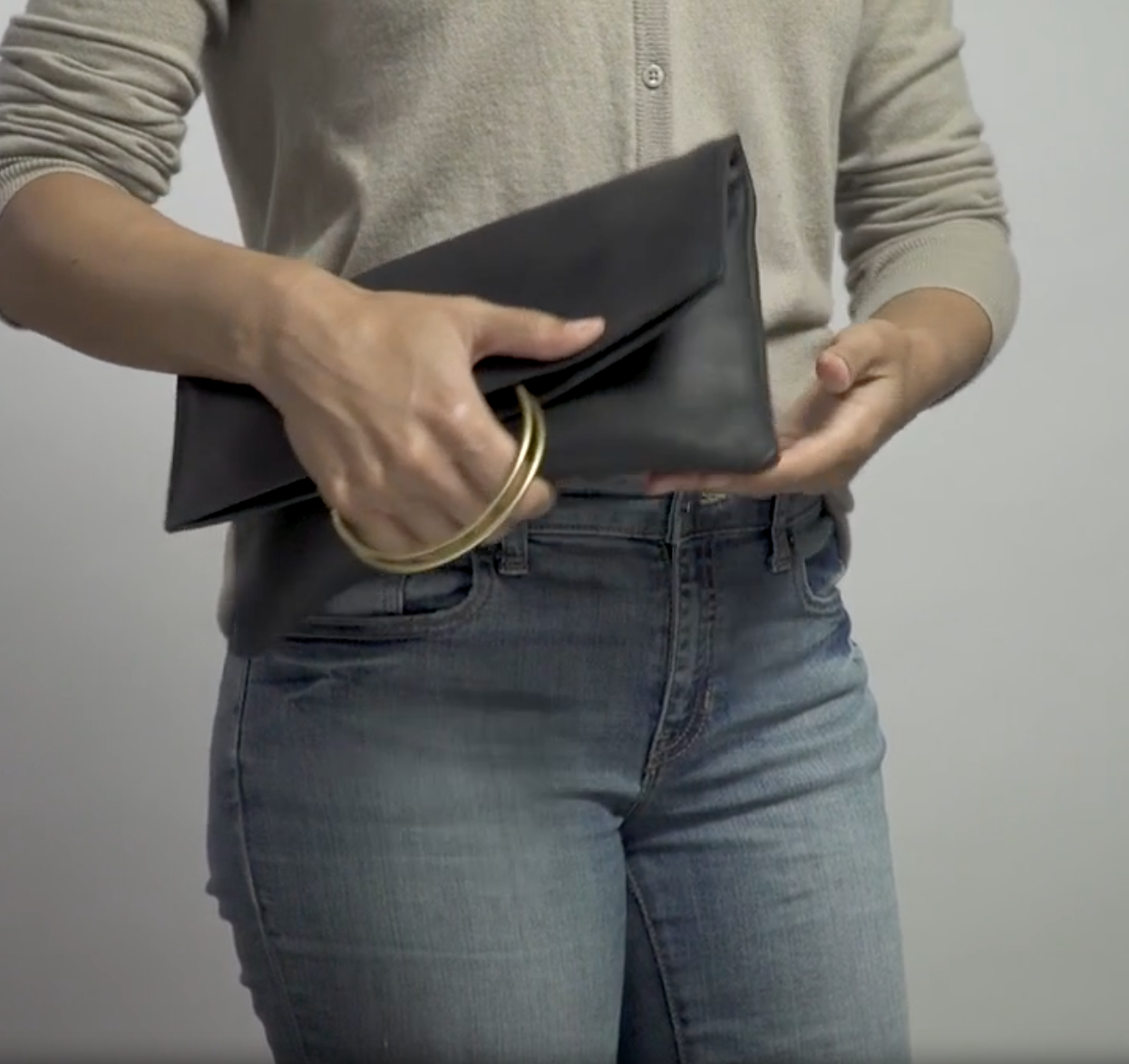 hobo sterling raine sterling leather foldover clutch bag Nyala Small Leather Folder Clutch