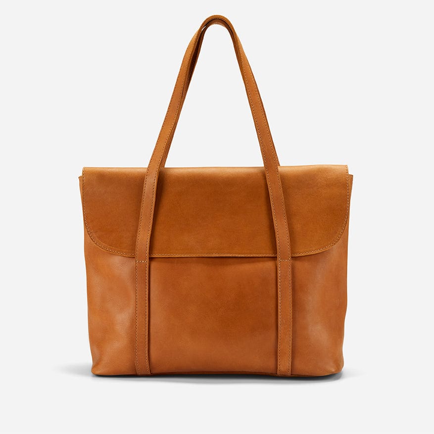 Awassa Leather Tote - Rust Brown
