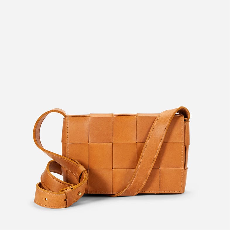 Deset Woven Leather Crossbody