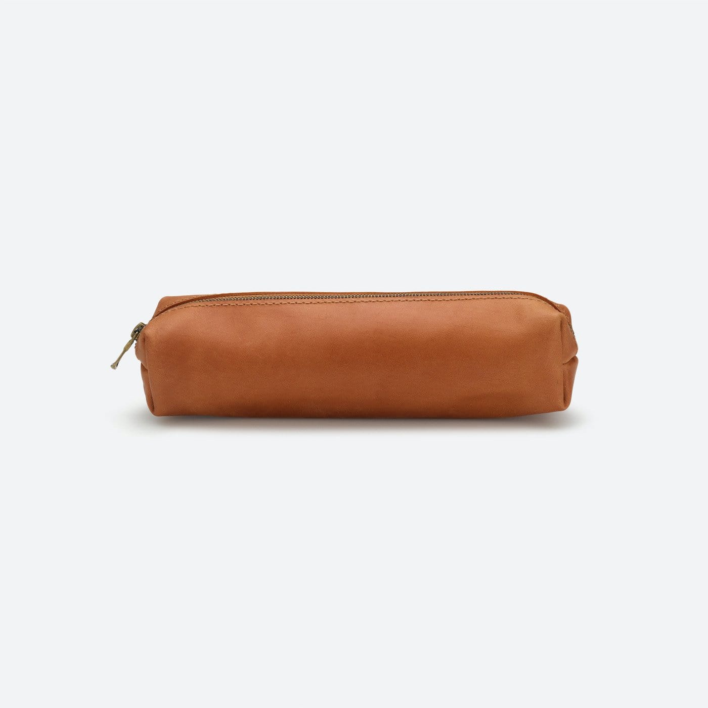 Eyob Leather Pencil Case - Rust Brown