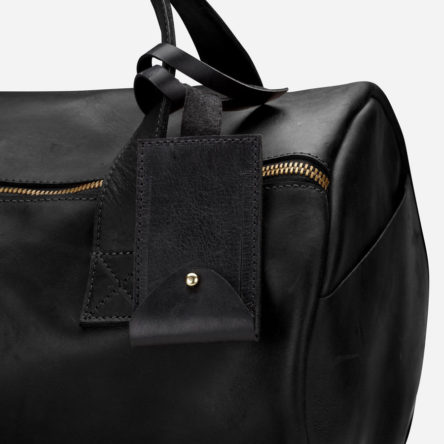 Thom Browne - Black Pebbled Luggage Tag - One Size - Black - Male