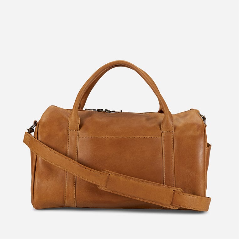 San Ysidro Leather Weekend Travel Bag- Rust Brown