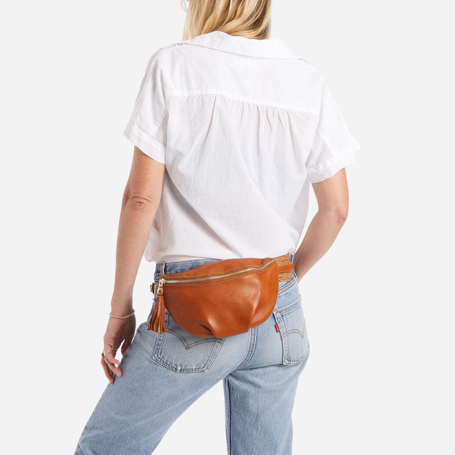 Leather Belt Bag Women Fanny Pack Designer Belt Brown Belt Bag 