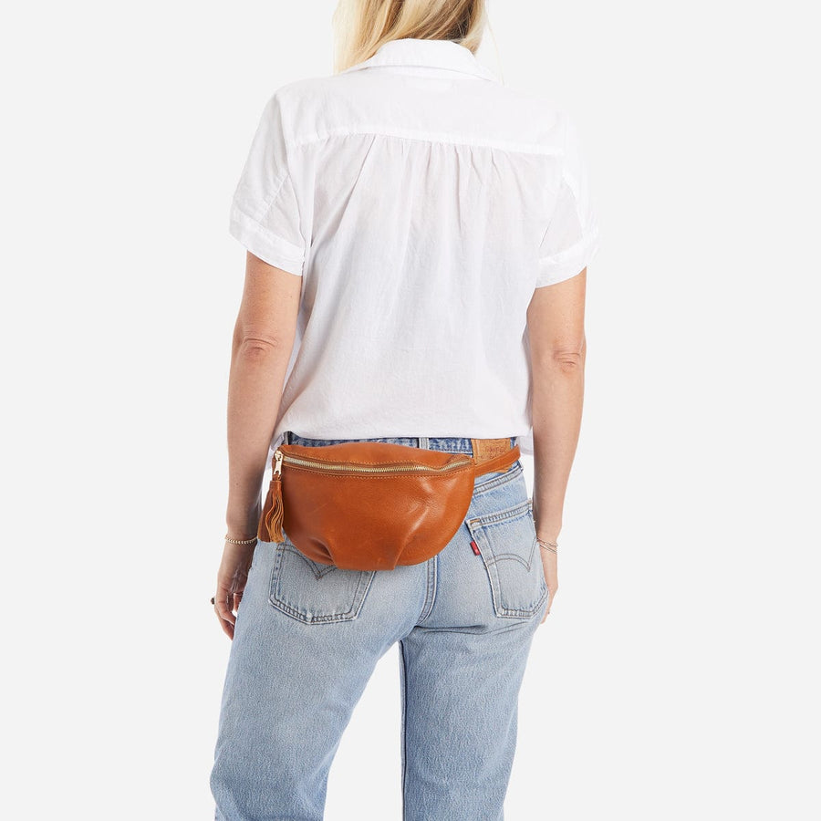 Ethically Crafted Sustainable Leather / Soto Belt Bag / Jade / Genuine Full Grain Leather / Parker Clay / Certified B Corp