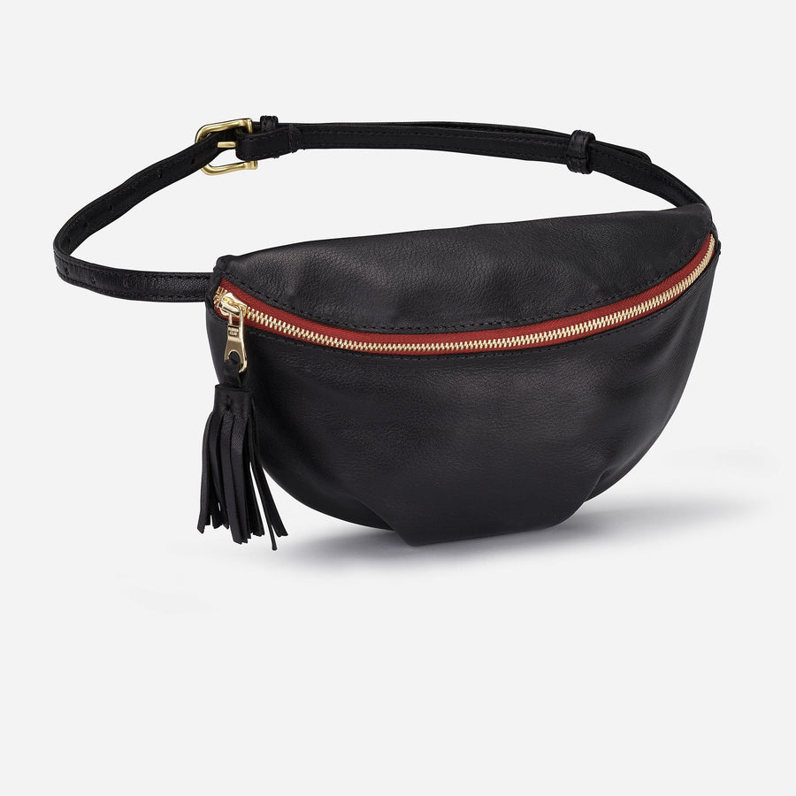 Belt Bag Men/women Leather Belt Bag Black Fanny Pack Belt -  Canada